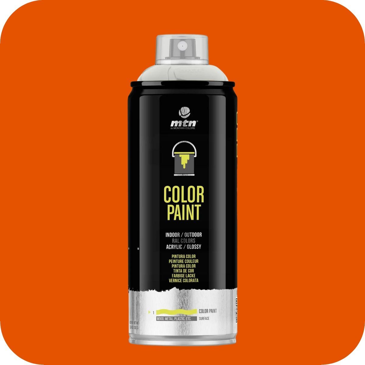 MTN PRO - RAL 2004 - Pure Orange - 400ml Aerosol