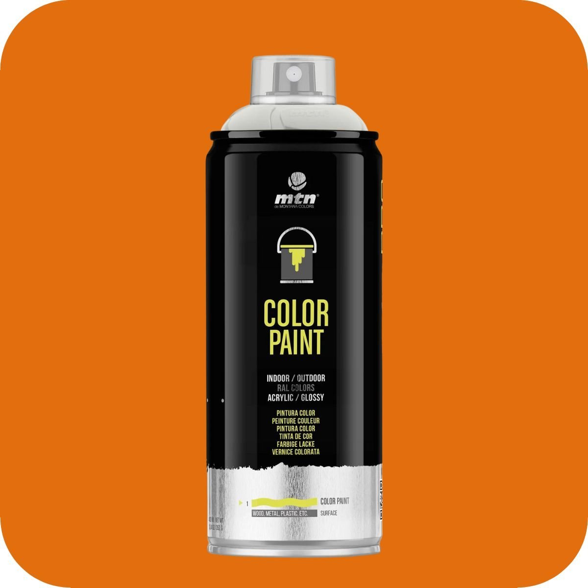 MTN PRO - RAL 2011 - Intense Orange- 400ml Aerosol