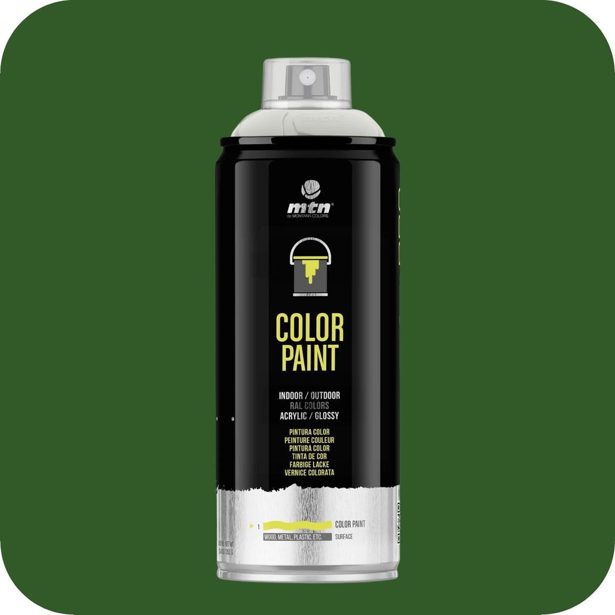 MTN PRO - RAL 6002 - Leaf Green - 400ml Aerosol