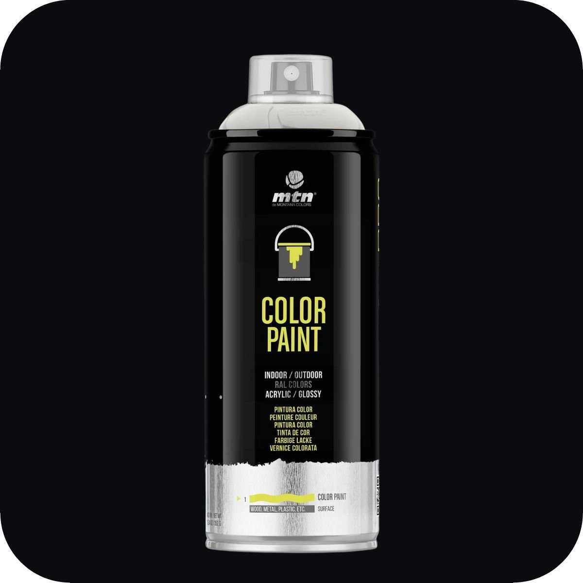 MTN PRO Black- RAL 9005 - 400ml Aerosol